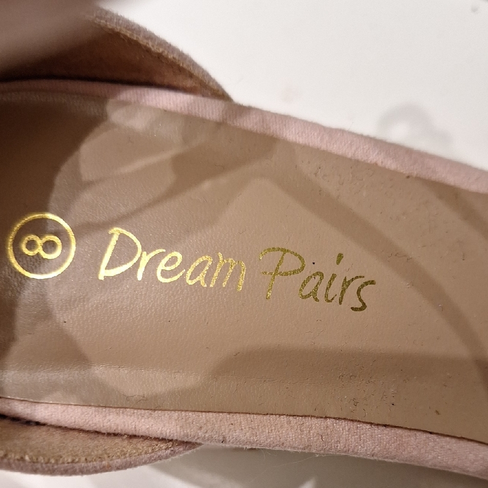 New Dream Pairs Light Pink Block Heels - Picture 2 of 5
